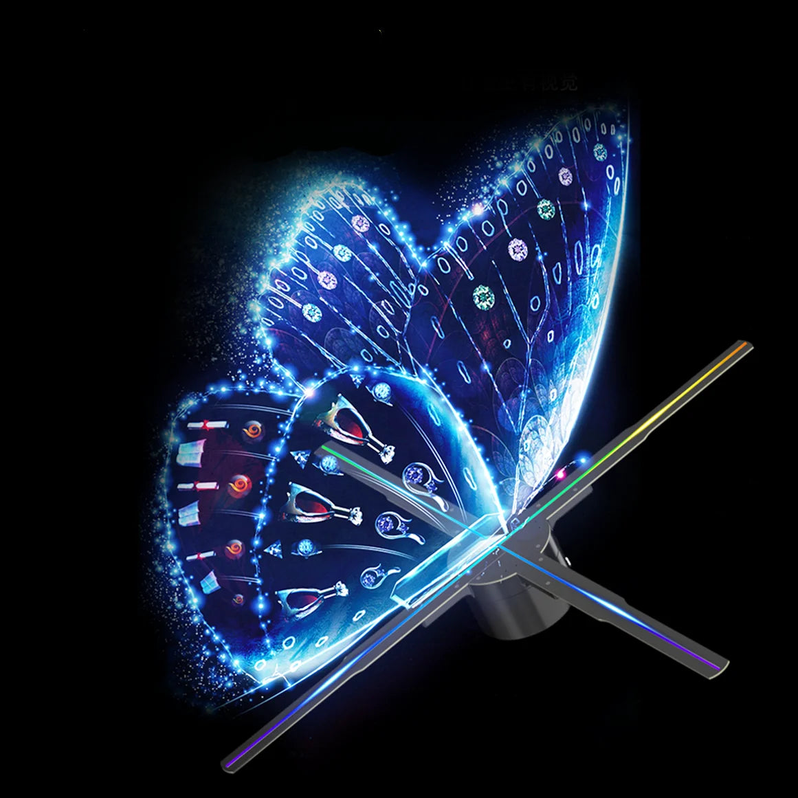 TECHPOPI 3D Hologram LED Fan